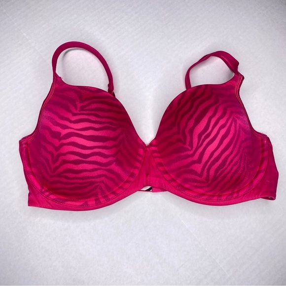 Playtex Secret Dazzling Demi Pink Zebra Print 42C Underwire Lined Style 4597 - Picture 1 of 4